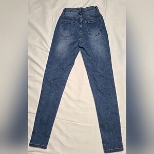 SHEIN High-waisted Zip skinny jeans